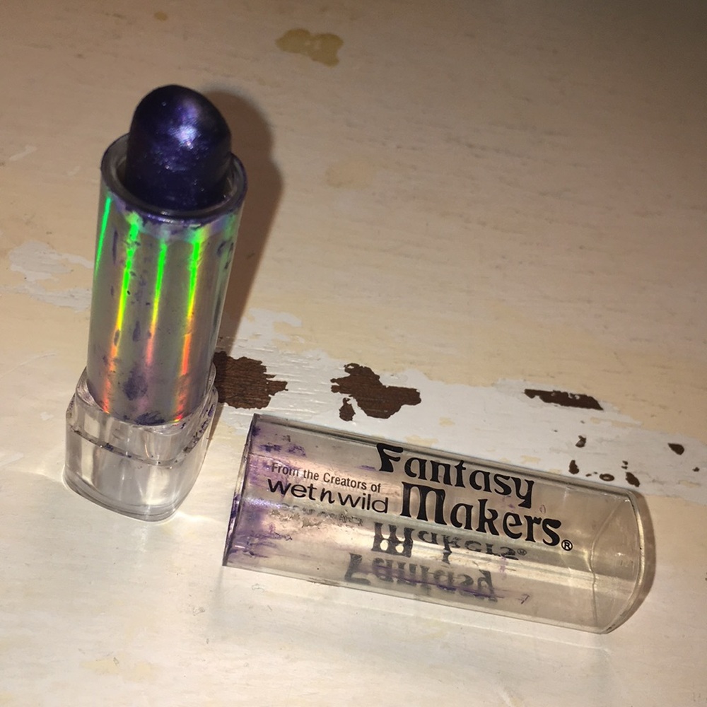 Purple lipstick